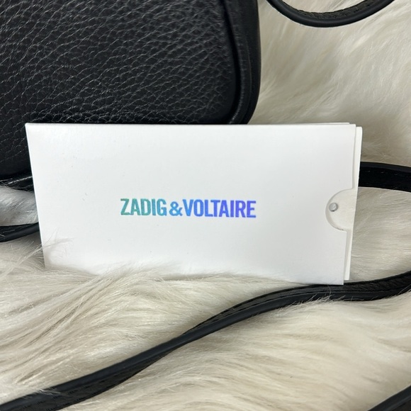 Zadig & Voltaire Black Wing Camera Bag Crossbody Purse NWT - Picture 4 of 14